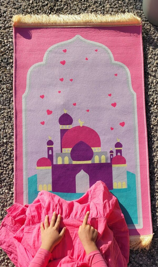 Pink Masjid Prayer Mat